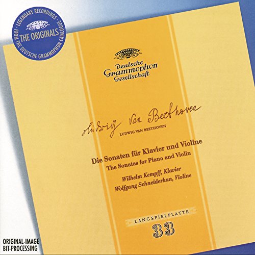 L.V. Beethoven Sons Vn Pno Schneiderhan (vn) Kempf (pno) 
