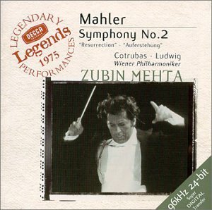 Mehta/Vienna Philharmonic Orch/Symphony 2@Cotrubas (Sop)/Ludwig (Cta)@Mehta/Vienna Po