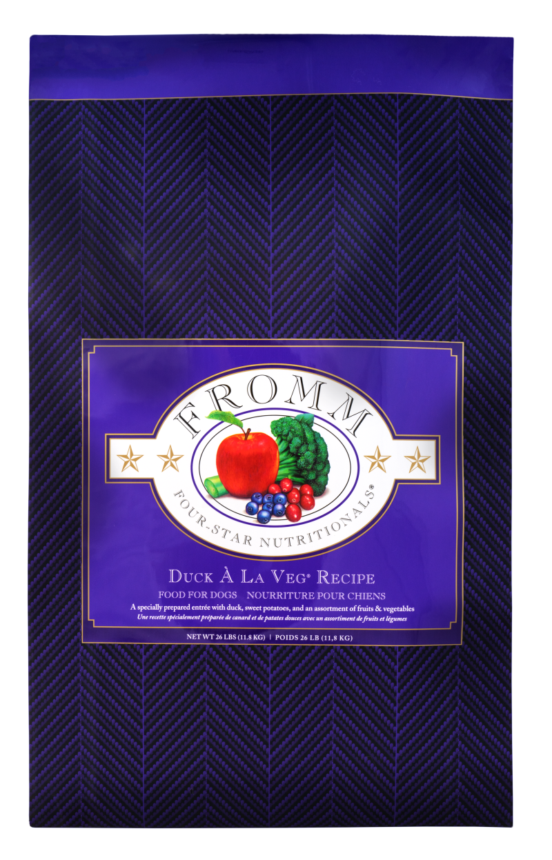 Fromm Dog Four Star Grain, Duck a la Veg