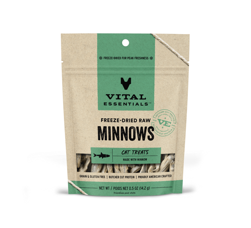 Vital Essentials Freeze-Dried Cat Treats-Minnows .5oz