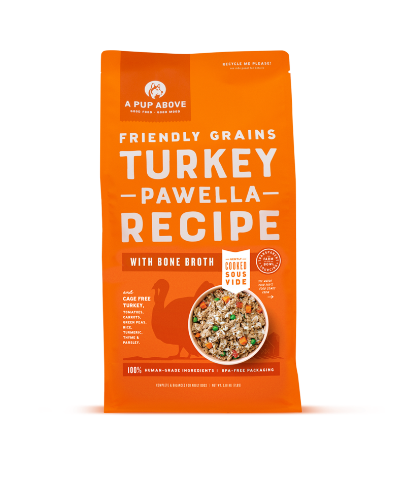 A Pup Above Gently Cooked Food for Dogs-Turkey Pawella Recipe