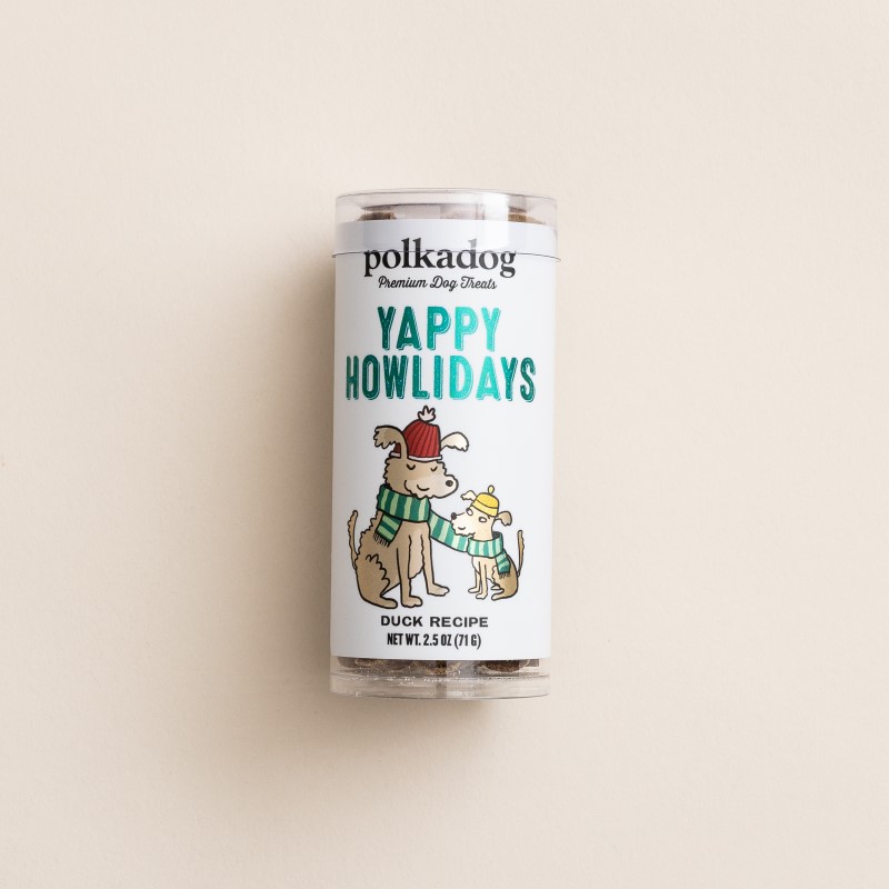 Polka Dog Yappy Howlidays Training Bits, 2.5 oz-Lucky Duck Training Bits