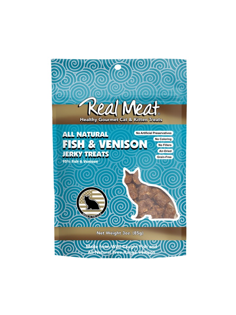 Real Meat Co. Cat Jerky-Fish & Venison
