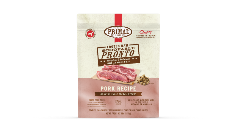 Primal Canine Raw Frozen Scoopable Pronto Pork Recipe