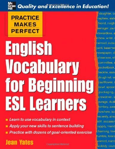 Jean Yates English Vocabulary For Beginning Esl Learners 