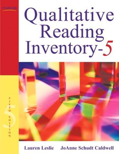 Lauren Leslie Qualitative Reading Inventory 5 [with Dvd] 0005 Edition; 