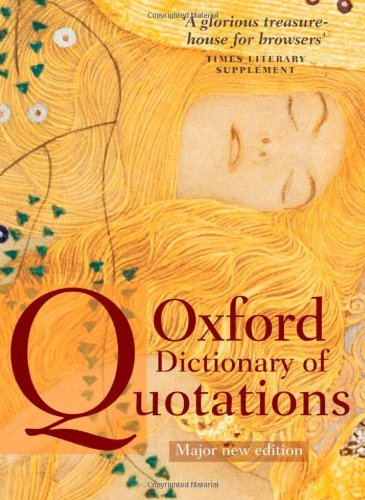 Elizabeth Knowles Oxford Dictionary Of Quotations 0007 Edition; 