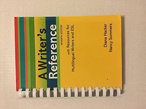 Diana Hacker A Writer's Reference With Resources For Multilingu 0007 Edition; 