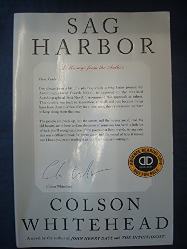 Colson Whitehead Sag Harbor 