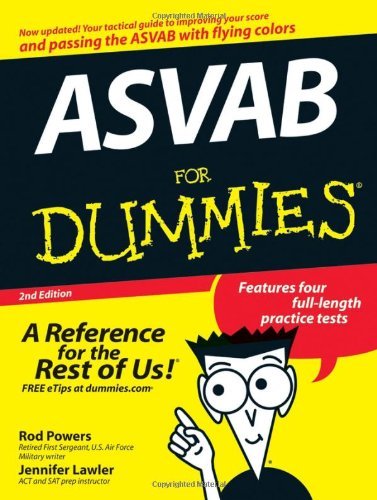 Rod Powers Asvab For Dummies 0002 Edition; 