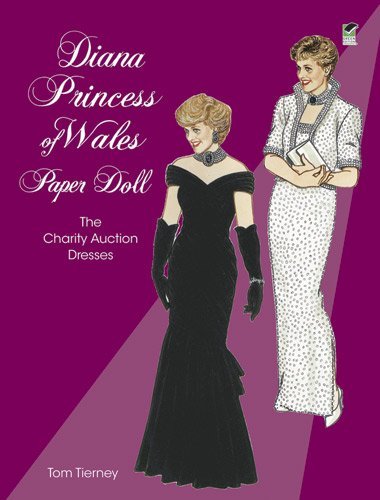 Tom Tierney Diana Princess Of Wales Paper Doll The Charity Auction Dresses 