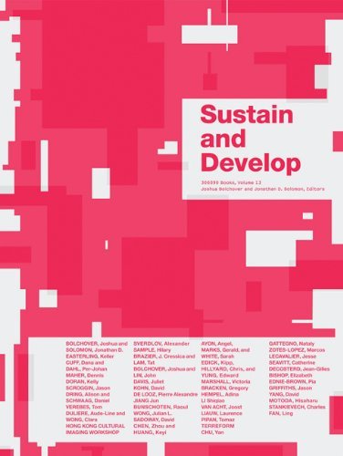 Joshua Bolchover Sustain And Develop 