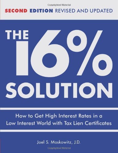 Moskowitz The 16 % Solution Revised Edition How To Get High Interest Rates In A Low Interest 0002 Edition;revised Update 