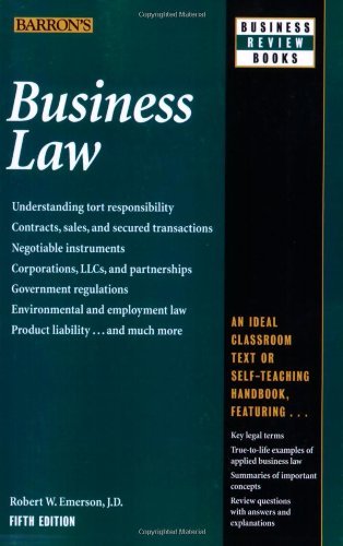 Robert W. Emerson Business Law 0005 Edition; 
