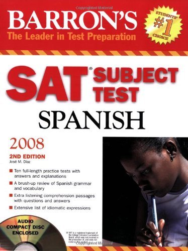 Jose M. Diaz Barron's Sat Subject Test Spanish [with CD (audio) 0002 Edition;2008 