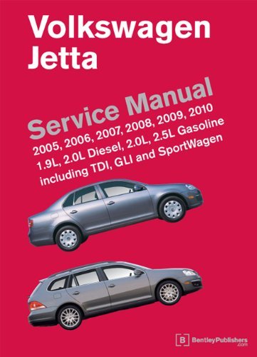 Bentley Publishers Volkswagen Jetta Service Manual 2005 2006 2007 2008 2009 2010 1.9l 2.0l Di 