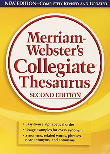 Merriam Webster Merriam Webster's Collegiate Thesaurus 0002 Edition; 