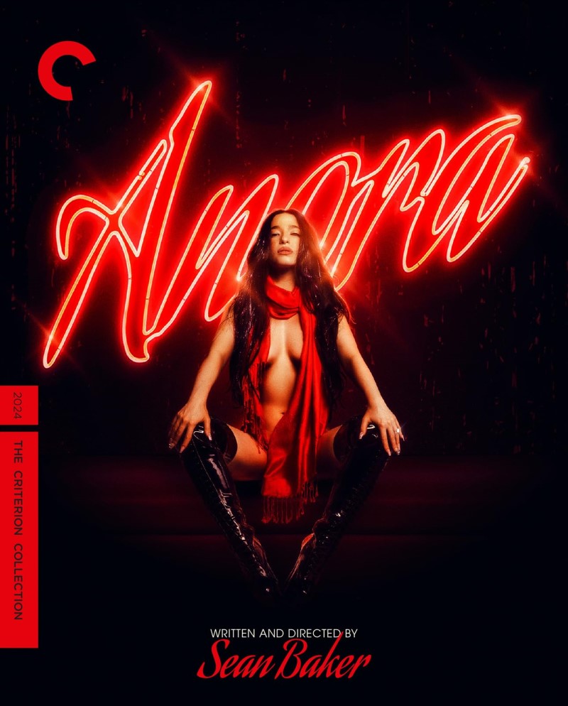 Anora (2024) (Criterion Collection)/Mikey Madison, Mark Eydelshteyn, and Yura Borisov@R@Blu-ray