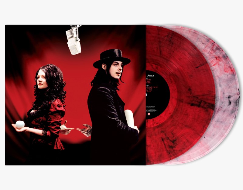 The White Stripes/Get Behind Me Satan (20th Anniversary Edition) (Red & Clear Vinyl w. Black Wisps)@Red & Clear Vinyl W. Black Wisps