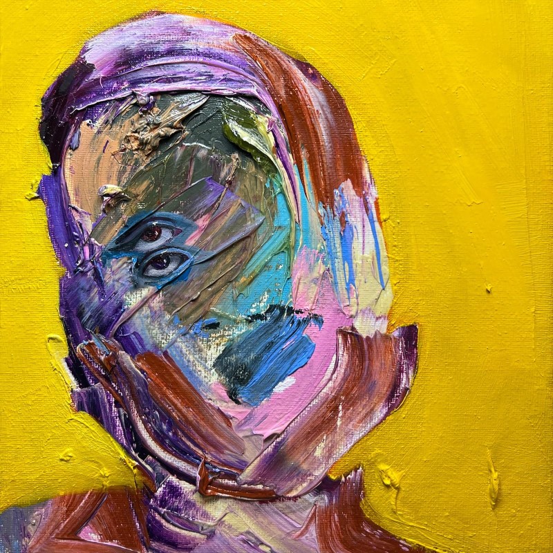 Grey Aura/Zwart Vierkant Slotstuk