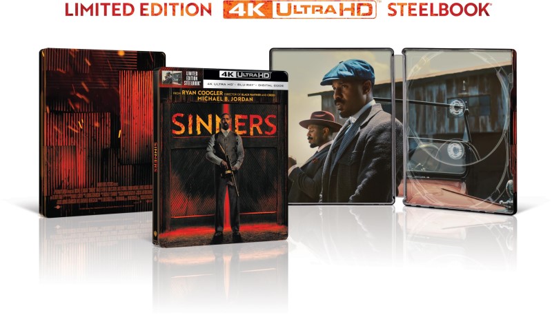 Sinners (2025) (SteelBook)/Michael B. Jordan, Hailee Steinfeld, and Miles Caton@R@4K Ultra HD + Blu-ray
