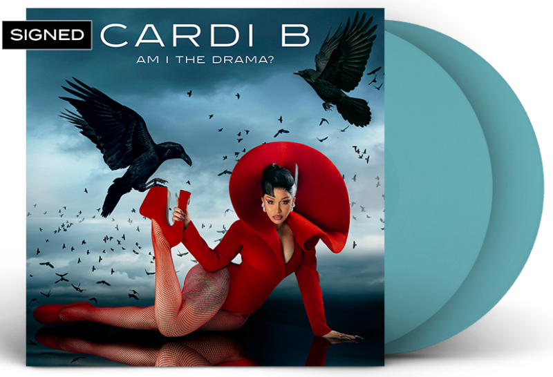 Cardi B/AM I THE DRAMA? (Baby Blue Vinyl w. Signed Art Card)