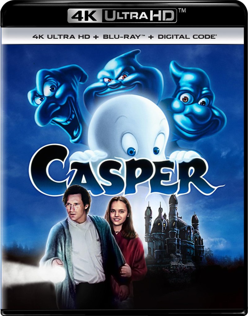 Casper (1995)/Christina Ricci, Bill Pullman, and Cathy Moriarty@PG@4K Ultra HD + Blu-ray