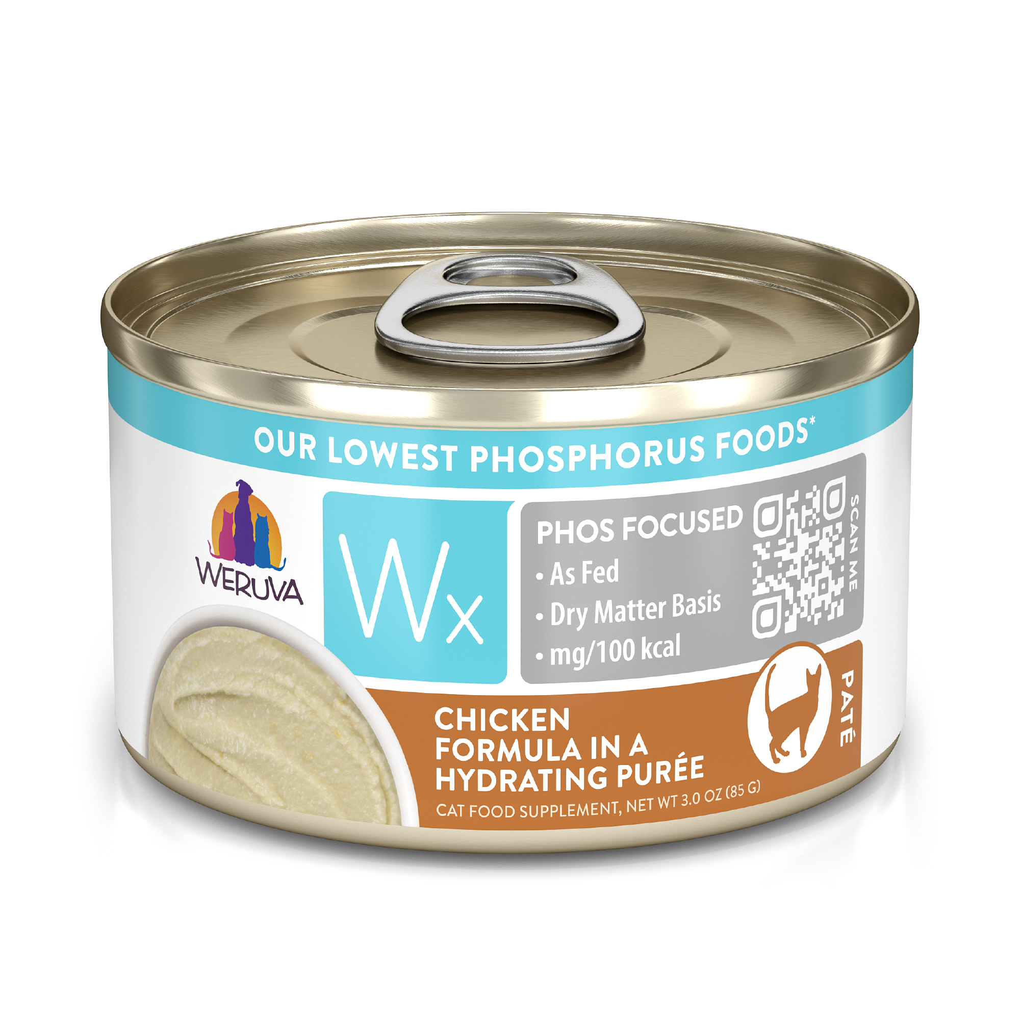 Weruva Cat Wx Phos Focused-Chicken in Hydrating Purée