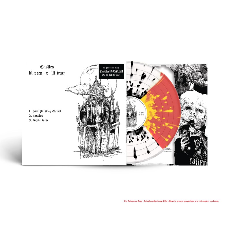 Lil Peep & Lil Tracy/Castles I & II (White w. Black Splatter & Red w. Yellow Splatter)