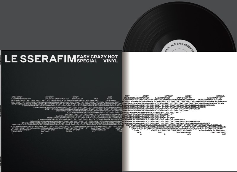 LE SSERAFIM/'EASY-CRAZY-HOT' SPECIAL VINYL [CARBON BLACK]@Indie Exclusive