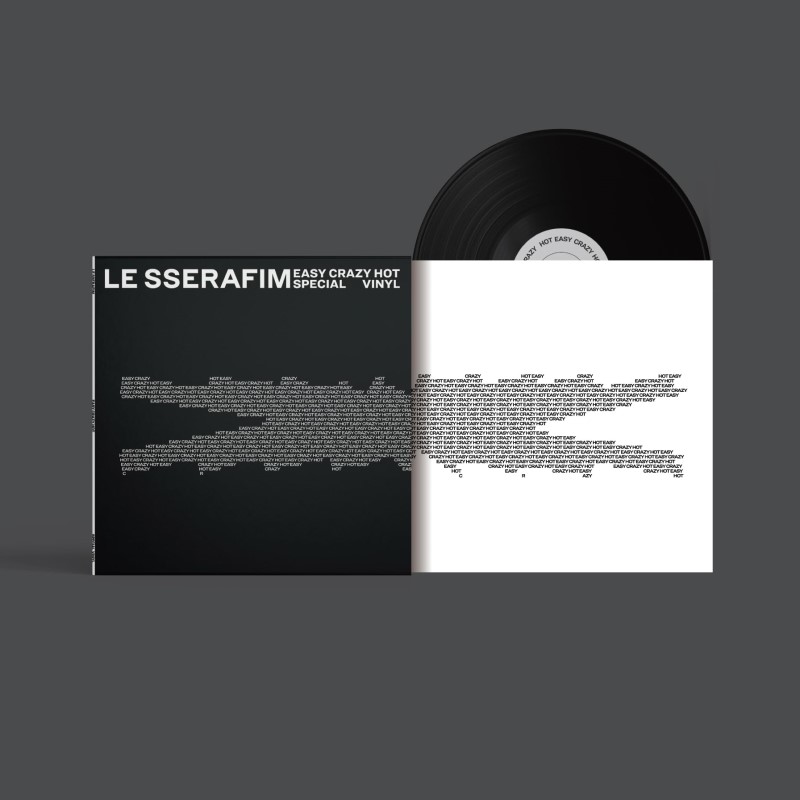 LE SSERAFIM/'EASY-CRAZY-HOT' SPECIAL VINYL [CARBON BLACK]