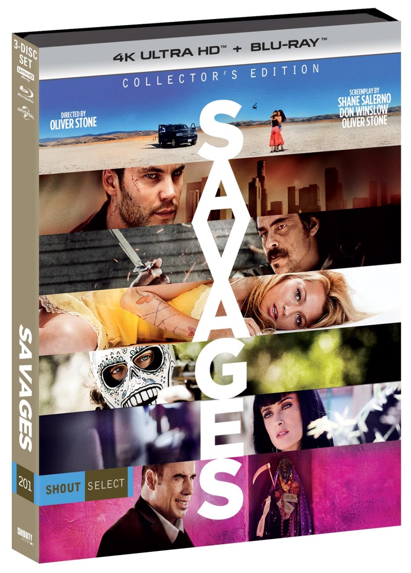 Savages (2012) (Unrated) (SHOUT! Select)/Taylor Kitsch, Blake Lively, and Aaron Taylor-Johnson@Not Rated@4K Ultra HD + Blu-ray