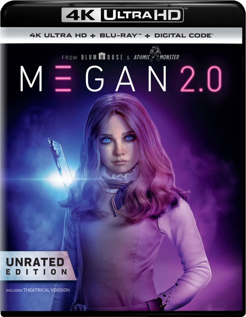 M3GAN 2.0 (2025) (Unrated)/Allison Williams, Violet McGraw, and Ivanna Sakhno@Not Rated@4K Ultra HD + Blu-ray