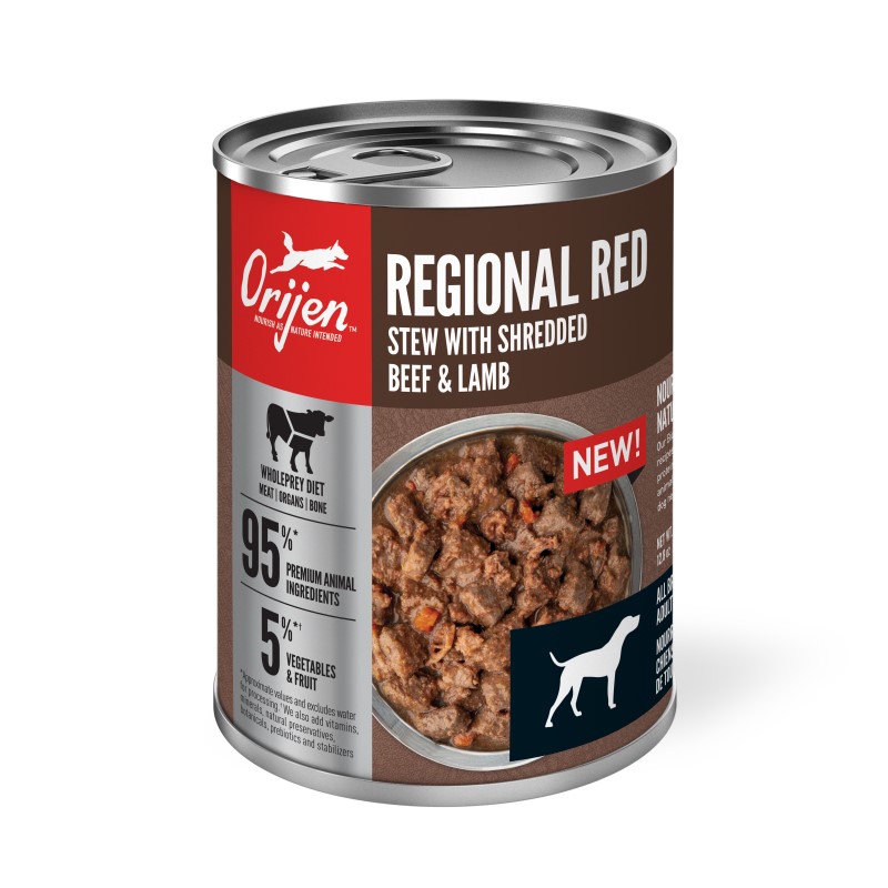 ORIJEN Regional Red Stew Recipe with Shredded Beef & Lamb Dog Food