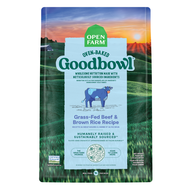 Open Farm Goodbowl™ Grass-Fed Beef & Brown Rice Recipe for Dogs