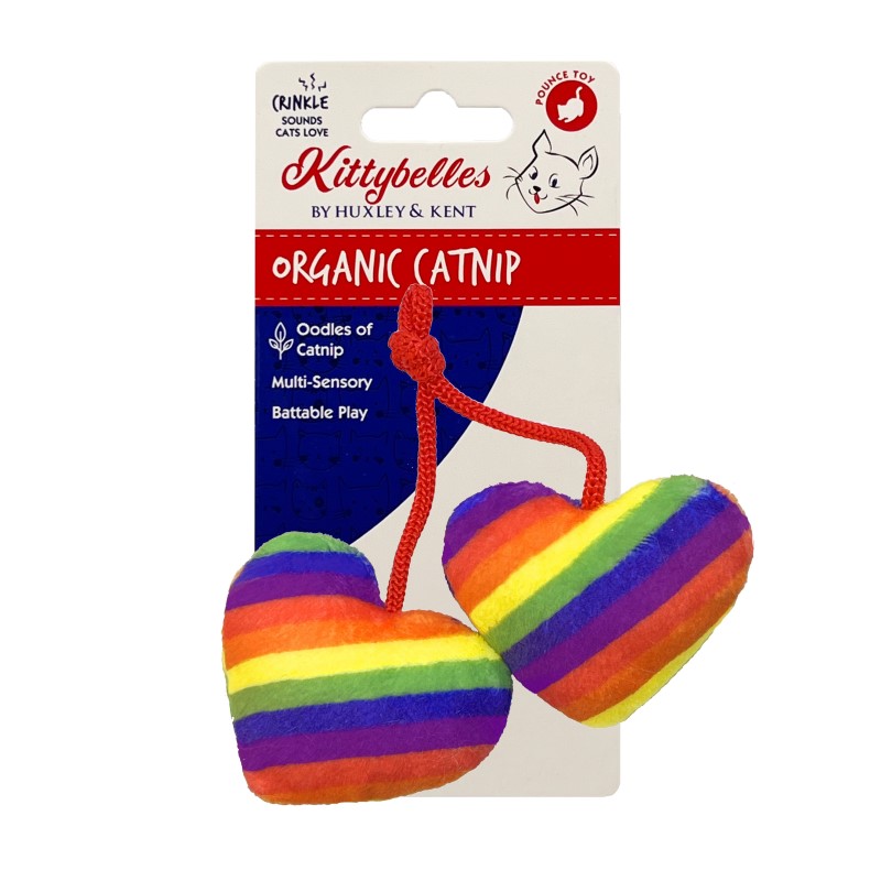 Huxley & Kent Kittybelles Cat Toy - Pride Heart Strings