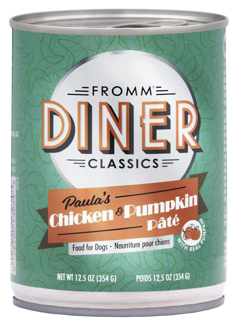 Fromm Diner Classics Paula's Chicken & Pumpkin Pate  Wet Food for Dogs