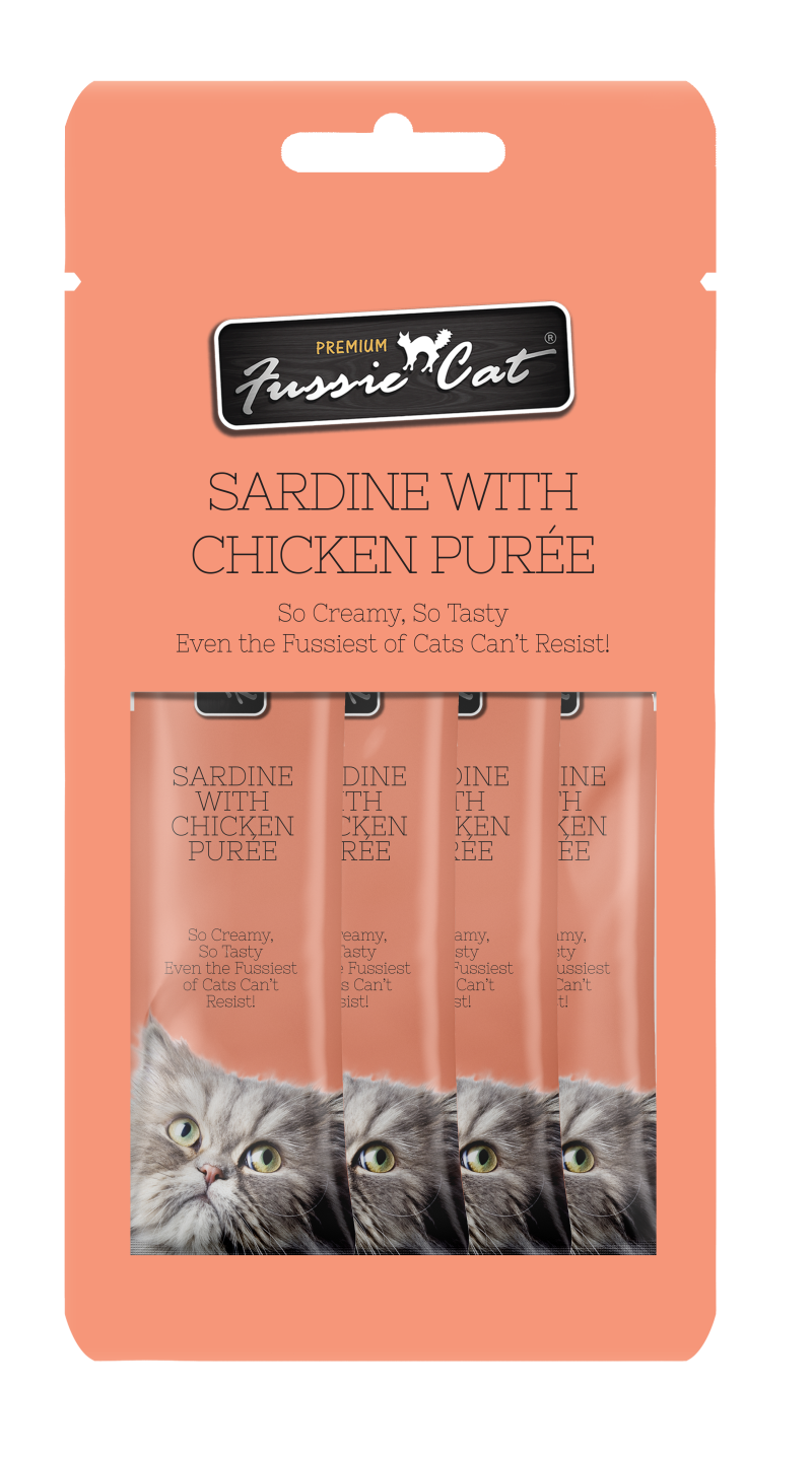 Fussie Cat Sardine with Chicken Purée-4 Pack