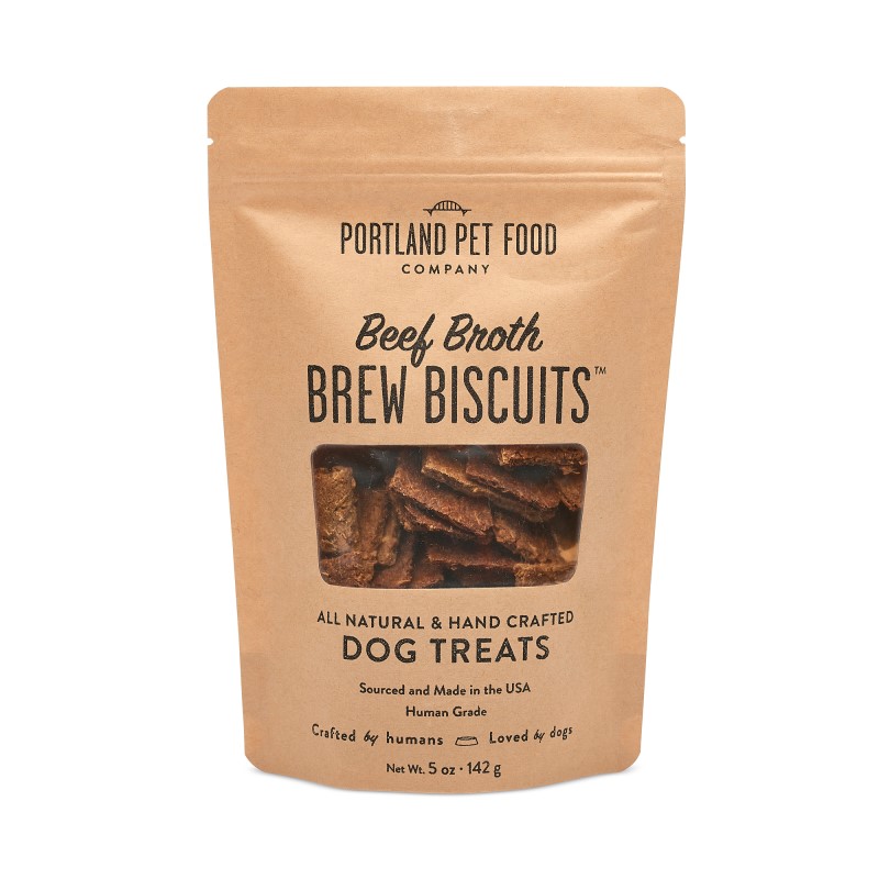 Portland Pet Food Brew Biscuits Beef Broth