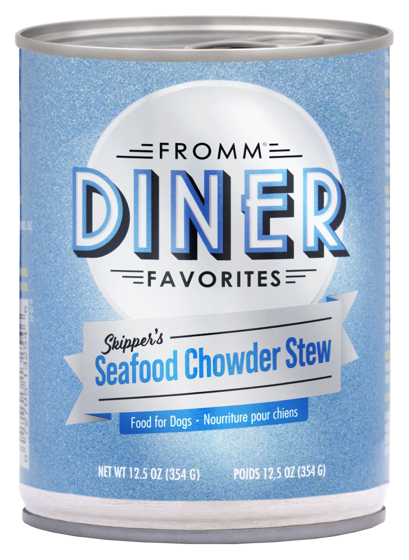 Fromm Diner Favorites Skipper's Seafood Chowder Stew Wet Food for Dogs