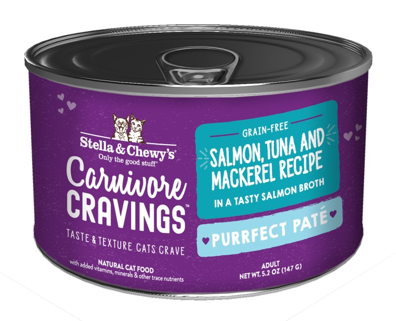 Stella & Chewy's Carnivore Cravings Purrfect Paté Salmon, Tuna & Mackerel Recipe Canned Cat Food