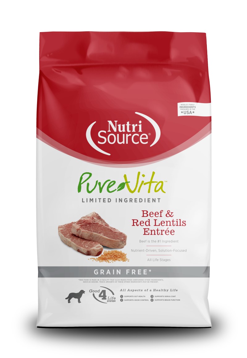 PureVita™ Grain Free Beef and Red Lentils Dog Food