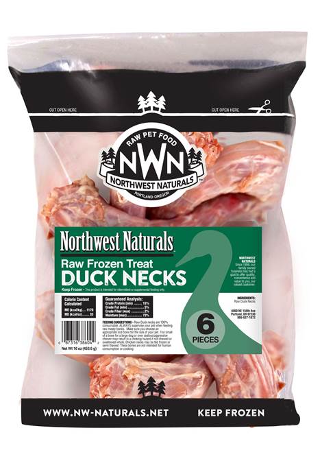 Northwest Naturals Frozen Bone Duck Necks 6 Ct