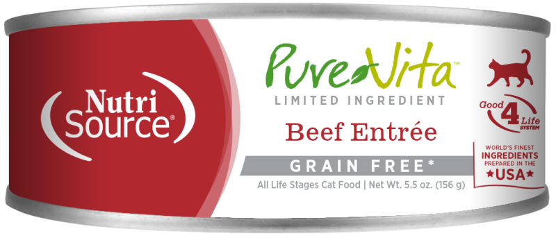 PureVita™ Grain Free Beef Entrée Wet Cat Food