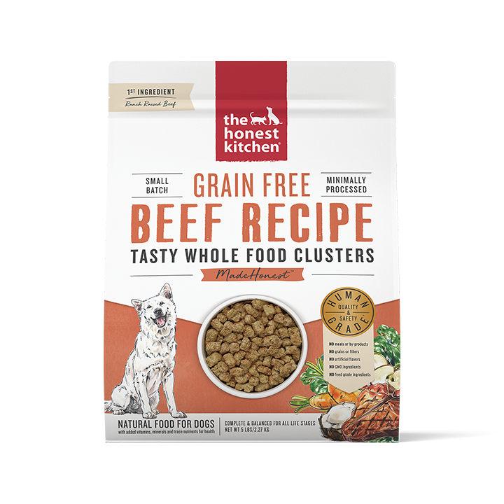 The Honest Kitchen Dog Food - Grain Free Beef Whole Food Clusters