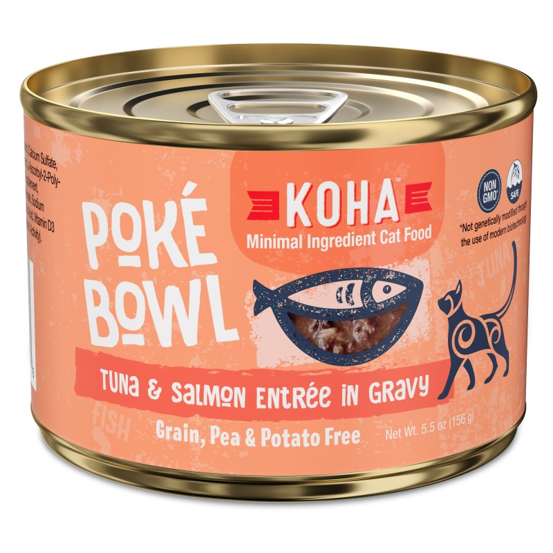 Koha Cat Poke Bowl-Tuna & Salmon Entrée in Gravy