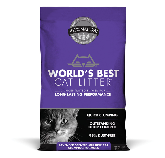World's Best Cat Litter Lavender Scented Multiple Cat Clumping