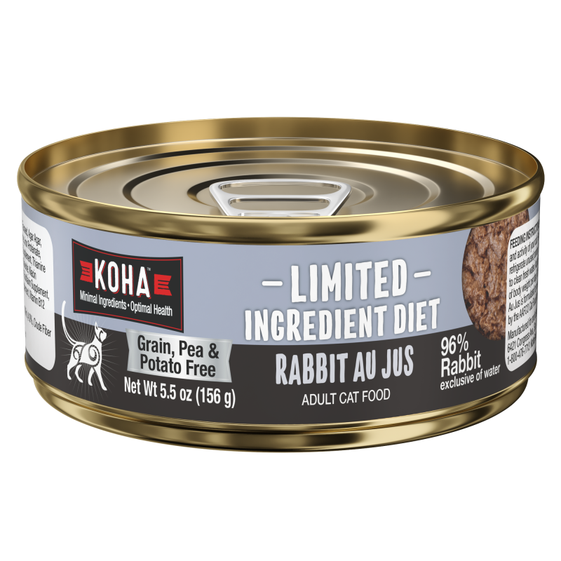 KOHA Limited Ingredient Diet Rabbit Au Jus for Cats