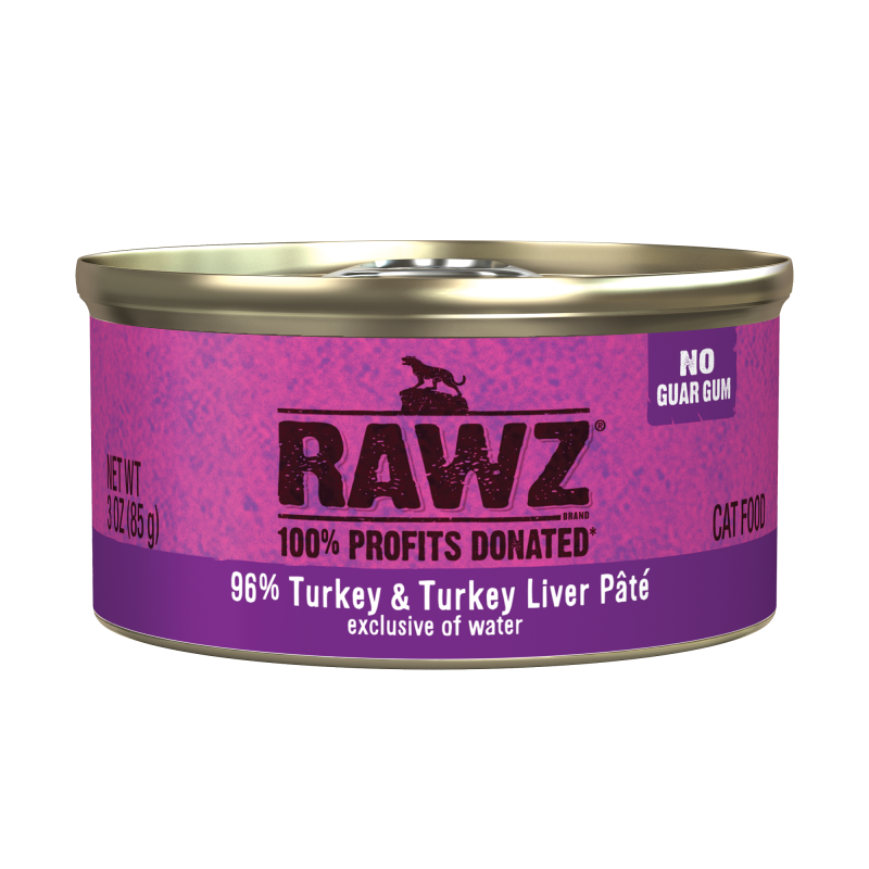 Rawz Cat Paté-96% Turkey & Turkey Liver
