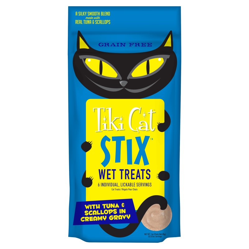 Tiki Cat® Stix™ Wet Treats for Cats-Tuna & Scallops